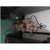 Image 1 : A C19th Art Nouveau cake stand in wrought iron with copper trays in the form of leaves