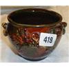 Image 1 : A Longpark Torquay Pottery bowl with relief floral decoration