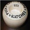 Image 1 : A late C19th "Captin Webb and Puck Matches" advertising match holder and striker