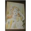 Image 1 : A framed and glazed watercolour portrait signed V Burnett, Ireland