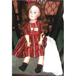 A c1900 Kestner 171 bisque-headed Child Doll, with composite double jointed body, 25" long, with ori