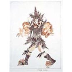 Derek Jarman, (1942-1993), Masque Costume, signed and dated '70 in pencil lower right, pen, ink and