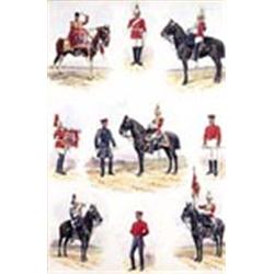 Richard Simkin, (1840-1926), Nine Studies of Life Guards, of the Household Division, painted in the