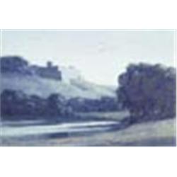 Stanley Anderson (1884-1966), Castle, watercolour, signed lower left, 16.5 x 24cm (see illustration)