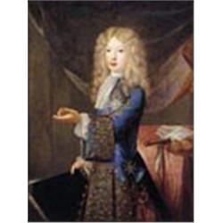 Carle van Loo, (1705-1765), Portrait of a young nobleman, three-quarter length, wearing a finely gol