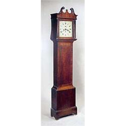 W Bullock, Bath; a George III mahogany longcase clock, the eight day two-train movement with anchor