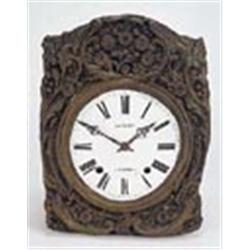 Louis Jacquin, St. Etienne, a French provincial late 19th century wall clock, the eight day two- tra