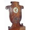 Image 2 : A pair of Regency mahogany hall chairs, in the manner of Tatham, each with a scroll carved shield sh