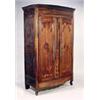 Image 1 : A late 18th century French fruitwood armoire with two panelled doors, one with a central panel with