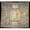 An 18th century  European needlework carpet, worked in gros and petit point, with a central panel an