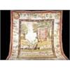 An early 19th century Continental tapestry decorated with a landscape with a house and gardens, tree