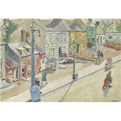Harry Kernoff RHA (1900-1974) - OFF BAGGOT STREET, BALLSBRIDGE, 1943