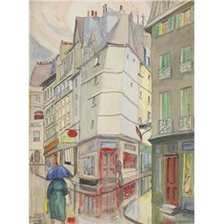 Harry Kernoff RHA (1900-1974) - RUE DE SEINE, PARIS, 1931