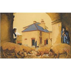 Sean Keating PRHA HRA HRSA (1889-1977) - IRISH FREE STATE BACON, 1928