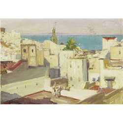 Sir John Lavery RA RSA RHA (1856-1941) - THE HOUSE-TOPS, TANGIER, 1912