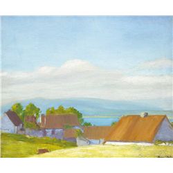 Michael Augustine Power O'Malley (1870-1946) - COTTAGES, WEST OF IRELAND