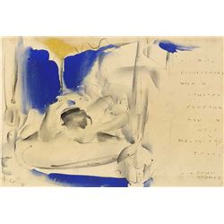 Louis le Brocquy HRHA (b.1916) - "...AND DISAPPEARED WITH A CURIOUS PERFUME AND MOST MELODIOUS TWANG