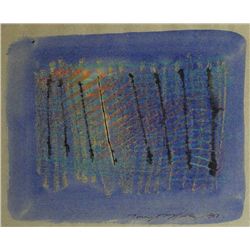 Tony O'Malley HRHA (1913-2003) - UNTITLED ABSTRACT (BLUE), 1968