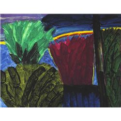 William Crozier HRHA (1930-2011) - AUTUMN GARDEN, LISHEEN, WEST CORK, 2008