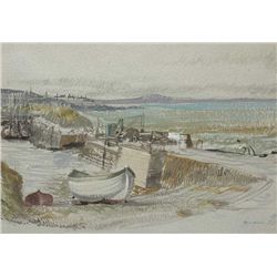 Bea Orpen HRHA (1913-1980) - PORT ORIEL, CLOGHERHEAD, COUNTY LOUTH