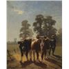 Image 1 : Augustus Nicholas Burke RHA (1838-1891) - CATTLE DRIVER