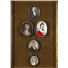Image 1 : Various  - COLLECTION OF FIVE PORTRAIT MINIATURES