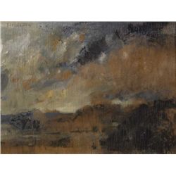 Basil Blackshaw HRHA RUA (b.1932) - MONAGHAN LANDSCAPE, c.1977