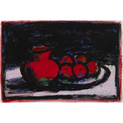 Neil Shawcross RHA RUA (b.1940) - JUG AND APPLES, 1998