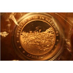 history of u.s settlers rush to oklahoma