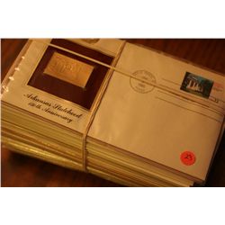 lot of 20 first day issus with 24kt stamps