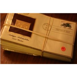 lot of 17 first day issues with 24kt stamps