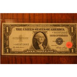 1935-e silver certificate $1 star note