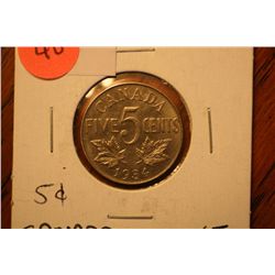 1934 canada 5 cents