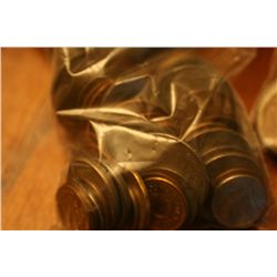 lot of 50 world coins and tokens