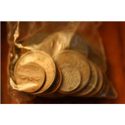 lot of 50 world coins and tokens