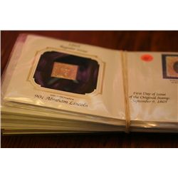 10 first day issues with 24kt gold stamp