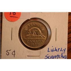 1939 canada 5 cents