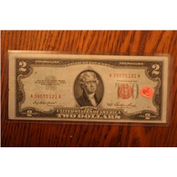 1953 two dollar red seal