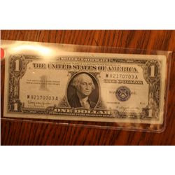 1957b one dollar silver certificate