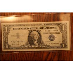 1957b one dollar silver certificate