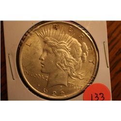 1922 peace dollar