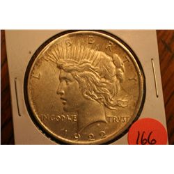 1922 peace dollar
