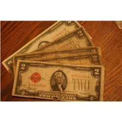 five $2 red seals