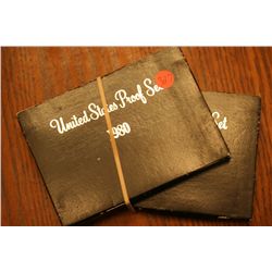 2 1980 proof sets
