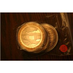 3 u.s history solid bronze medals