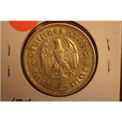 1935g  5 mark silver coin