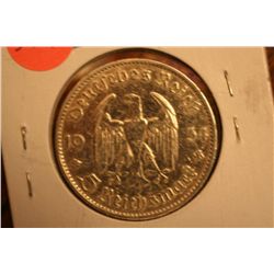 1934d 5 marks silver coin