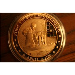 u.s history solid bronze medal