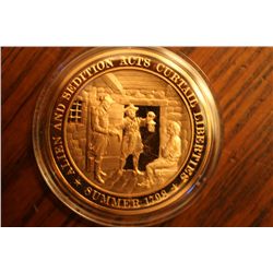 u.s history solid bronze medal