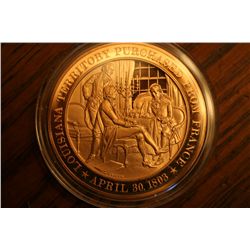 u.s history solid bronze medal